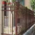 Import 3 Rail Flat top wrought iron garden fence gates residential from China