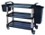 Import 3 shelf plastic food service  trolley for restaurant from China