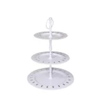3 Tier Powder Coated Iron Cake Stand for Wedding and Parties