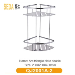 304 stainless steel bathroom shelf with chrome plated