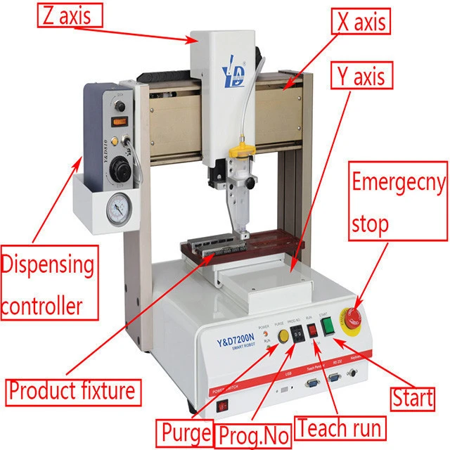 3Axis Automation Electronic Products Table Liquid Gluing Machine