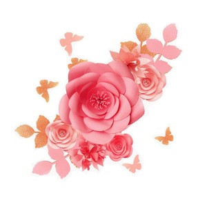 3D Heavy Crepe Card Paper Flowers Decorative Giant Paper Flower Artificial Flower With Various Size