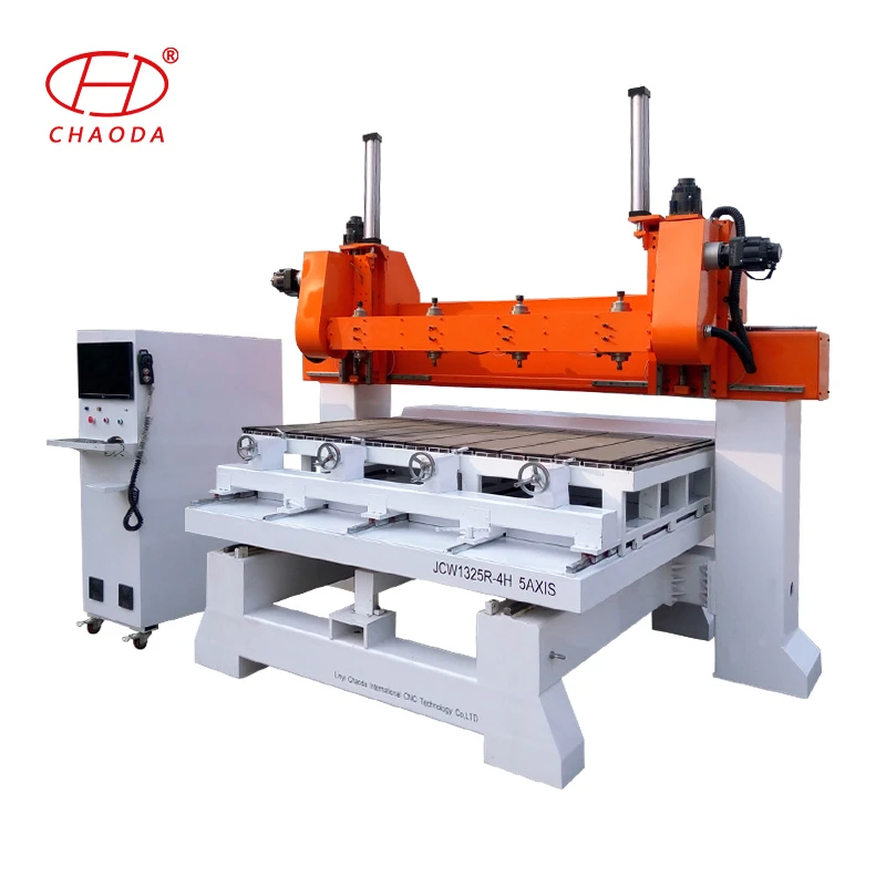 4 6 8 10 12 Heads 5 Axis 3D Rotary Multi Spindle CNC Router, Wood Chair CNC Router