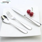 4 pcs Dinnerware forks knives stainless steel flatware cutlery set