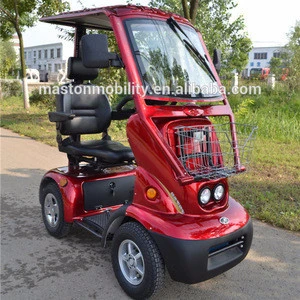 4 wheel electric tricycle for disabled cabin scooter for old people