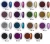 Import 40 colors nail art super shine metal SOLID pigment chrome acrylic nail powder 1g from China