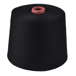40/1 spun polyester vortex spun yarn cationic spun polyester yarn