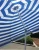 Import 40inch sunshade and rainshade 180cm stripes  beach umbrella with tilt from China