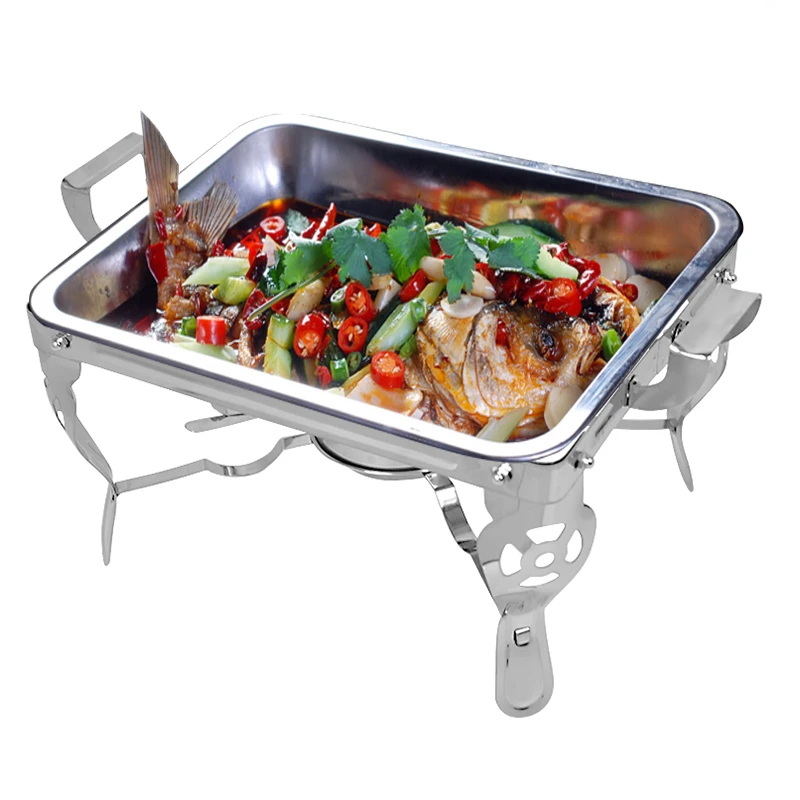 5- pack Holiday Hot Buffet Catering Classic STAINLESS STEEL Chafer dish grill fish