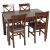 Import 5 Pcs  dining tables chairs wooden carved dining table set dining tables from China