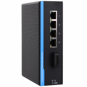 5 ports gigabit fiber optic switch 10/100/1000M with 1 fiber port  industrial ethernet network switch
