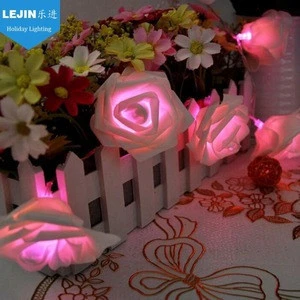 5m 20 led rose flower holiday string led party light for party supplies