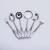 Import 6  Pcs hollow handle Stainless Steel serving spoon skimmer soup ladle turner Kitchen tool  Utensil set from China