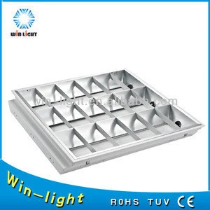 600x600 t8 led grille lamp /fluorescent louver fittings