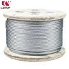 6*12+7FC Wire Cable 1670Mpa Steel Cable 100m/rool 6mm 6x12+7FC Electro Galvanized Wire Rope