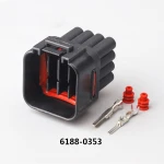 6188-0353 16 pin automotive female connector electrical wire harness connector