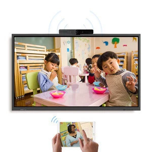 65&quot; 75&quot; 85&quot; Window 10 OS all ine one touch screen portable interactive whiteboard for school teaching