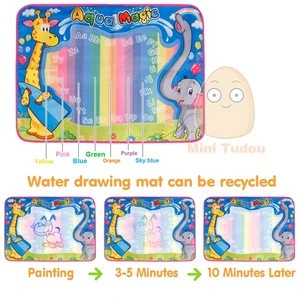 72x52cm Kids Water Painting Writing Toy doodle Board Magic Pen Children Doodle Drawing Mat