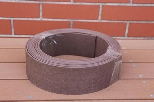 75mm 3&#39;&#39;width WPC wood plastic composite DIY high quality garden lawn edging