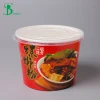 850cc 1000cc Comtomized printing Fast food instant noodle pasta paper bowl