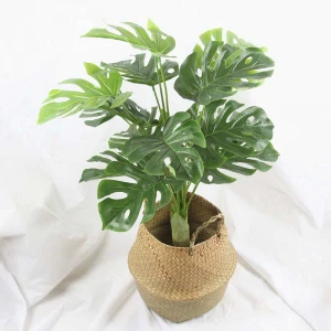85cm Large Artificial Plants Tropical Tree Monstera Leaves Plastic Palm Tree Real Touch Turtle Leaf Home Wedding Decoration