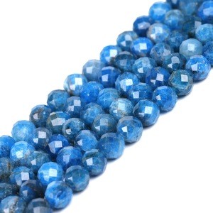 8mm Natural Stone Apatite Gemstone Faceted Loose Beads