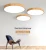 Import 8W 12W 16W 24W Living Room Wood Color Surface Mounted Macaron Round Home Lighting Fixtures Modern LED Ceiling Lights from China