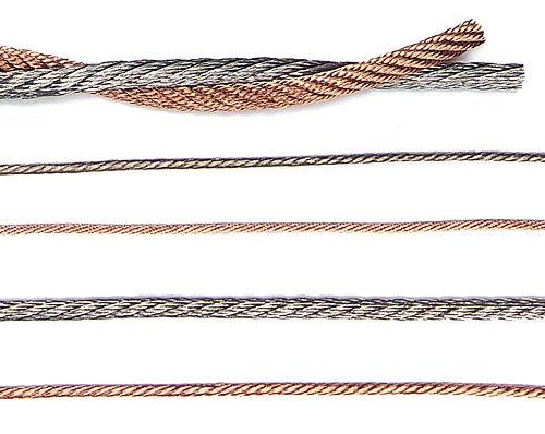 99.9% copper flexible round copper braid wire