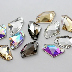 9x14mm,12x19mm Boutique Galactic shape crystal sew on rhinestones Sewing Jewelry Beads for dress making,jewelry decoration