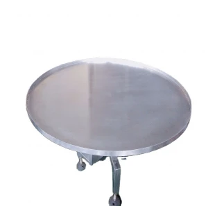 Accumulating Stainless Steel Rotating Bag Turn Table