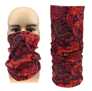 Adjustable ear loop winter headband bandana face cover scarf turban neck warmer with filter