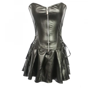 Adults Cosplay Costume Dresses Unisex Coser Halloween Costume Leather Series Corsets opera/pantomime/music Set