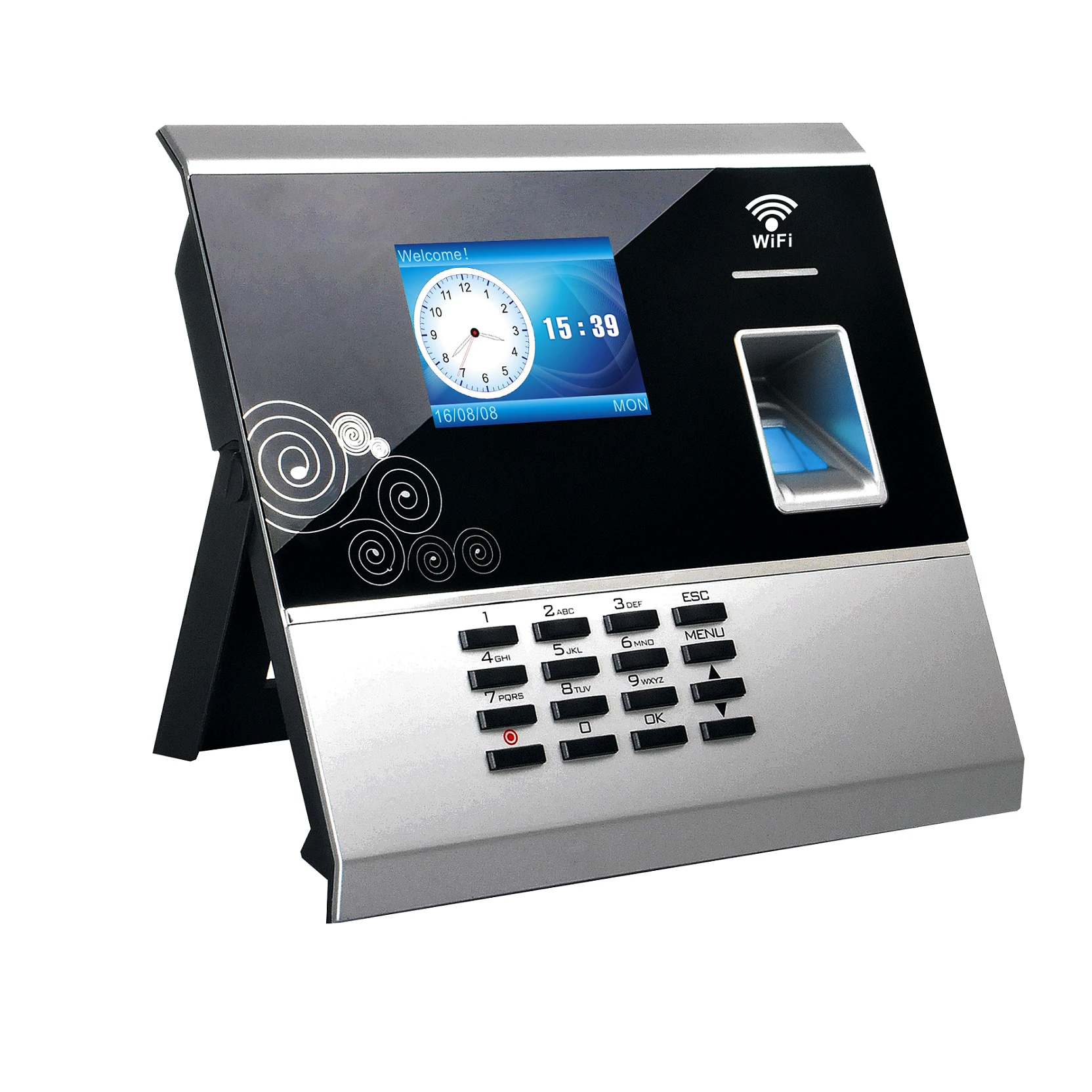 Advanced Electronic Wifi gprs based tcp/ip Rfid Fingerprint Recognition Time Attendance with Backup Battery