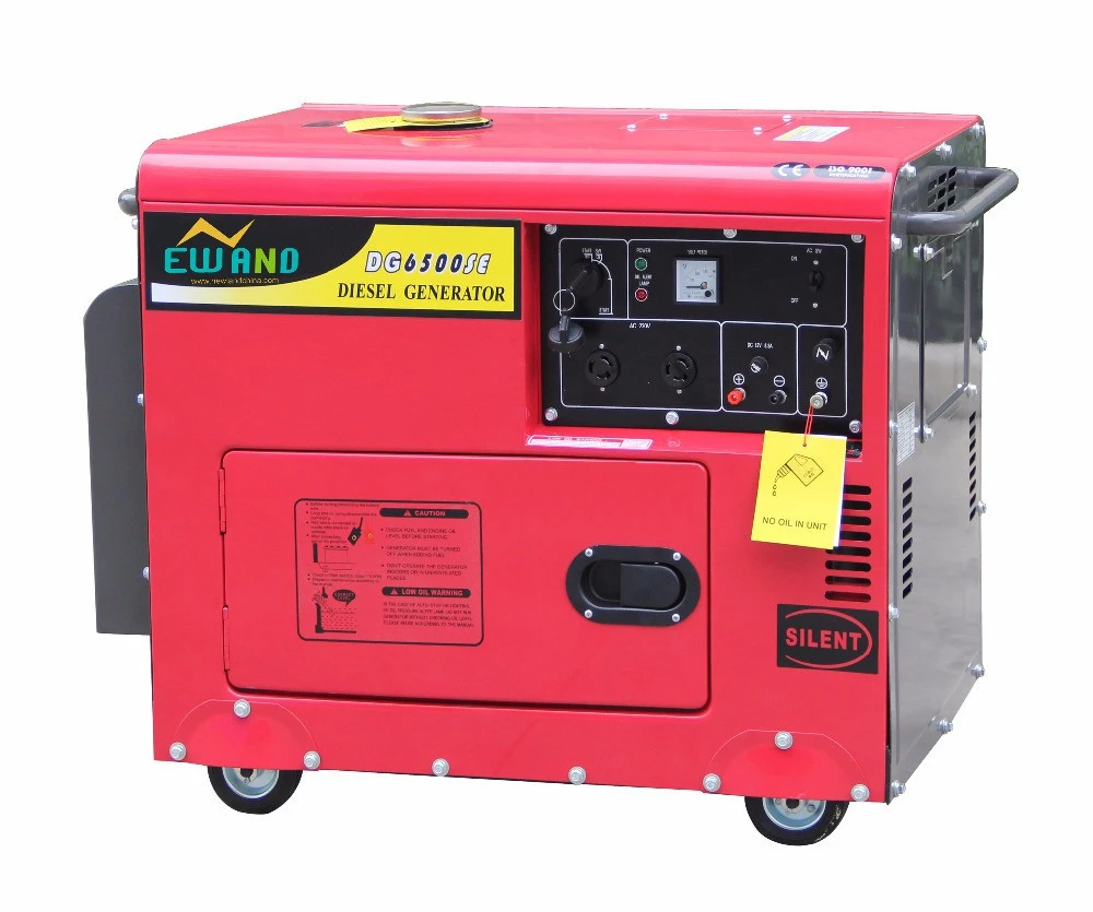 Air cooled 186FA diesel engine 5kW/6kW CE silent 186FA diesel generator