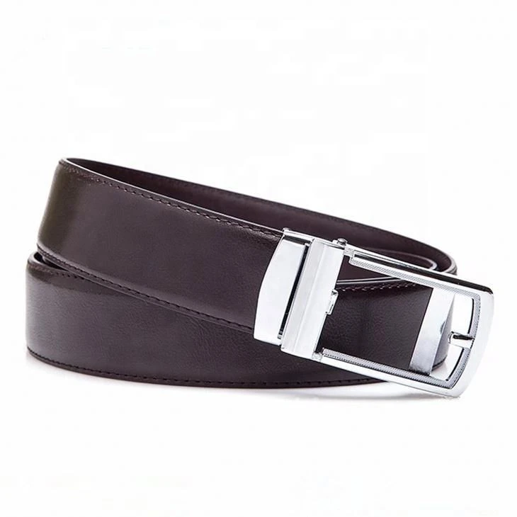 Alfa Fashion Designer Automatic Men Auto Lock Buckle Leather Belt Auto For Men  PU Belt Split leather belt