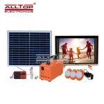 ALLTOP High Efficiency Portable 20w 30w Solar Energy Powered Home System