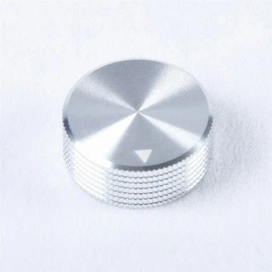 aluminium audio Control set screw sliver solid knob for amplifier