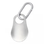 Aluminium small shoe horn with key chain