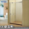 Aluminum alloy frame portable shower screen double sliding door with 304 stainless steel hardware