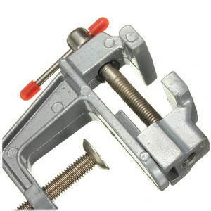 Aluminum Miniature Small Jeweler Clamp On Table Bench Vise Tool Vice 85mm x 95mm