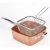 Import Aluminum Nonstick Ceramic Coating Copper Coated Frying Pan Square Skillet Cookware Sets from China