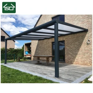 Aluminum retractable deck awning/ terrace roof/ Patio Glass cover