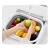 Import Amazon New Arrival Kitchen Supplies Foldable Multifunction Chopping Board Vegetable Fruit Wash And Drain Basket from China