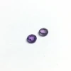 amethyst faceted round gemstone, high quality natural both side gemstone, natural gemstone