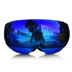 Anti-Fog Anti-Scratch Coating and 100% UV Protection Magnet Snowboard Ski Goggles with Bucle