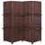 Import Antique Brown 4 Panels Handcrafted Wooden Partition/Room Divider/Screen from China