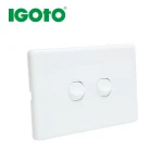 Australian switch 10A 250V slimine type 2 gang electrical wall switch