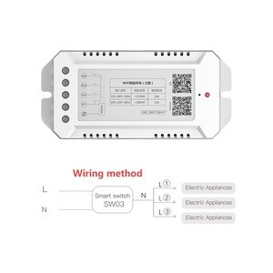 Auto 3 Light 1 Fan Wifi Remote Control Smart Switch with Power Supply