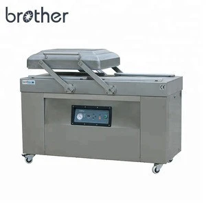 Automatic Stainless Steel Nitrogen Gas Flushing Double Chamber Food Egg Fish Meat Vacuum Packing Machine