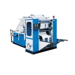 Automatic V folded embossing facial tissue paper processing machine